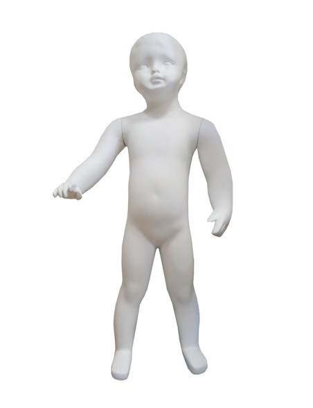 Kid-02wm Манекен детский белый матовый 78см